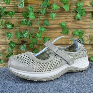 SKECHERS Women Relaxed Fit Perf Mary Jane Beige Leather Sz 7 Gently Used 2025
